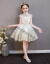 レイス王女スカートペルジガのウェディングベールの蓬纱ピノが出演して服の小さい女の子供の洋気夏の白いショートモデルの150 cm
