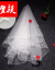 橙族の新婦のウェディングドレスのメーンウェルディは、レングードレスの頭の糸のコリアスレイのショートモデルの紗トリンの結婚撮影の頭飾りSN 3235メートル幅2メートルの白色の大レスの白いベール100 cm-135 cm