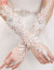 尼玫欧レ-スの透かしたサテンの新しい妇人の手袋をはめ込んでローリングリングドレースのウェディングドレスの手袋が优雅でレトロウェディング用品のアクセサリーが白い2