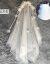 新妇の首纱コリアスタイっていうのは、シンプロワワわ2018新式短款结婚写真撮影旅撮影ウェディングベールの首饰りの白いフリンジタイプ100 cm-135 cmです。