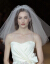 ヘア糸のウェディングベールの新型のコリアのスタの短い金の新しい婦のベールの旅は結婚式のあっさりしている紗の造型の紗のぼさぼさの蓬の紗の白色の60 cm-80 cmを撮影します。