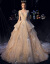 森林伝説(Grol m星空ウェルディ・ストーン2019新型ハーバーン新婦レトロシャンパン色セントルンBridal Dressシャンパン色ドレインXL