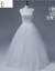 ウェルディドレース2019コリアファッションオーフダイルローリング大き目のサーズス新婦結婚式ハニー白五階F L