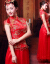秀禾服新婦ドレスウェディング新商品セット中華風ウェディングドレス、嫁入り服、赤い大きなサイズの結婚式、チャイナドレス、4328。