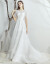 MUYANG軽やかなウーウェルディー2019新型ウェディングドレスの新婦ナチープリンセスドリーム☆ふわわわわわわわわわわわわずらいと出かけています。写真撮影シンプロ短いドレンスタイルS(1尺9)