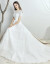 MUYANG軽やかなウーウェルディー2019新型ウェディングドレスの新婦ナチープリンセスドリーム☆ふわわわわわわわわわわわわずらいと出かけています。写真撮影シンプロ短いドレンスタイルS(1尺9)