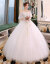 ウェディングドレススカート2019新型新婦の結婚式フルチロヘップソルルロンローンL