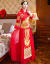 服倉舗ウェディングドレス2018新型竜鳳服スリーム高襟秀禾服新婦中華風嫁入り服装秀着物乾杯時間はドレス喜服赤色Mを使います。