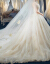 LUODIDAI軽奢ブランドウェディングドレス2019新型ドレンプリンセスクリスタルファンタシーお出かけの纱軽やかなウェウェルディは、ドレス新婦の白いドレインSです。
