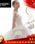 カジュアルシンプハーバーンのウェディングドレス白の改良サテンタイプビスティルの主なウェディングドレス2019新型新婦のミニドレスアップアイテムL