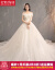 Hongzhuangオリ王女ドリーム新婦のウェディングドレスのロングドレン春季シングルス【豪華トレイン】XL