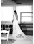 TIKTOK同じスタイカスタム新モデル優雅シンプラムオフシロールロールロールバックの結婚式芝生式ウェディングドレスツアー撮影