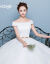 新妇のウェディングドレス2020新型コリアスタ結婚式の女性ホワイトは4点セットLをプレゼントします。
