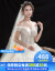 Hongzhuangオーディウェディング2020新型新婦結婚プリンセスラグジュアリー星空トリムライトやかなウェディングディングディングディングディングドレッサー