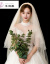 ヘア糸の撮影でネの有名人の新婦の結婚式のシャンパン色のショートスタイルがあります。ワワワワのジョレの結婚道具シンプルパンの薄いシャンパン色（長さ106 cmぐらい）100 cm-135 cm