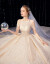 Fernick高定ブランドの主なウェディングドレス2020新型ヨーロッパ式の新婦ドレス・ロンチー・ジュラルベ・ドリーム星空モデルドレスシャンパン色ローグモデルM