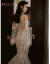 YELLOCA MAメインウェディングドレス2019新モデルの新妇优雅上品上品上品上品上品上品上品な上品ナチェルーフ梦幻軽冬フレン长袖シンプ短いドレーシャンパンマイドスカートで结ぶスタイルL