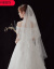 【高品質】【ブランド特価】ヘア糸TIKTOK NET有名人が撮影する道具「ふわわわにゃんち」があります。撮影した主な結婚式の白糸の新婦人の髪飾り（長さは約1.1メートル）7003 100 cm-135 cm