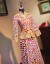 YELLOCAブランドの婦人服2020新型スリム乾杯時間はドレス・ロンフォンコートの新婦中華風ウェルディー・ドレス盤金紫禾服夏深紅Lを使います。