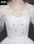太った妹遮肉スムウェディングドレス大好きなサズVネックウェディングドレス太っています。有名人用ウェディングベール2020新型新婦結婚式の主なウェディングベール大好きなサーズススタジオ白XL